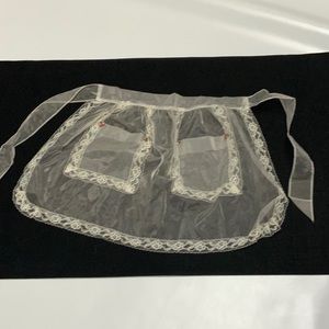 Vintage sheer half apron
